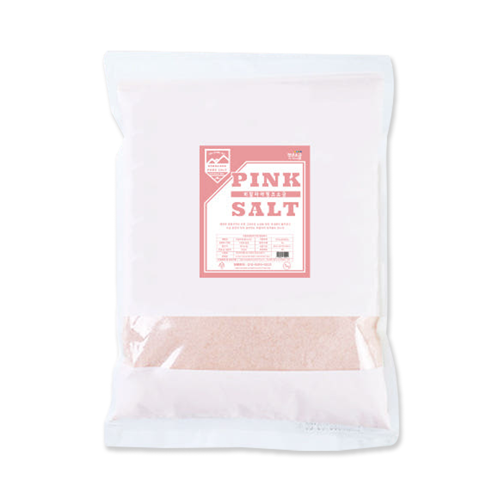 히말라야 핑크 소금 천연 미네랄 무첨가 소금 핑크 솔트 1kg, 1개 - 상품 이미지