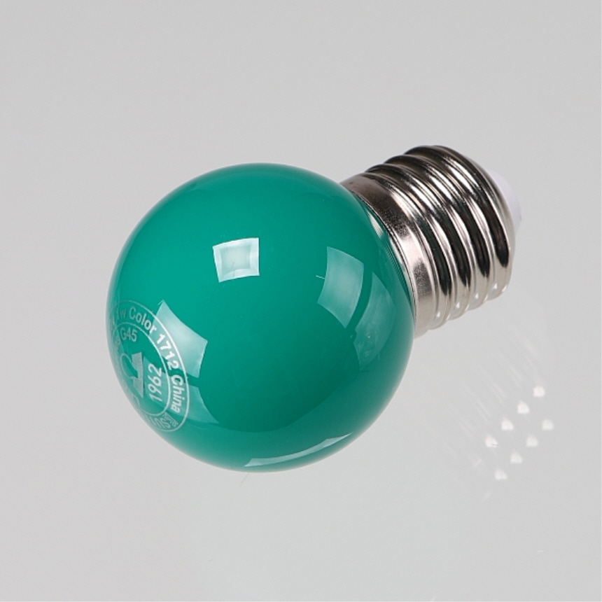 LED 칼라 인지구 G45 1.5W 그린 매장 카페 클래식 램프 일광전구 - 상세 이미지 4