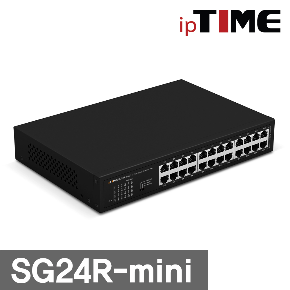 ipTime 미니 스위칭허브 24포트 SG24R-mini 기가 인터넷 분배기 소호 사무실 - 상세 이미지 3