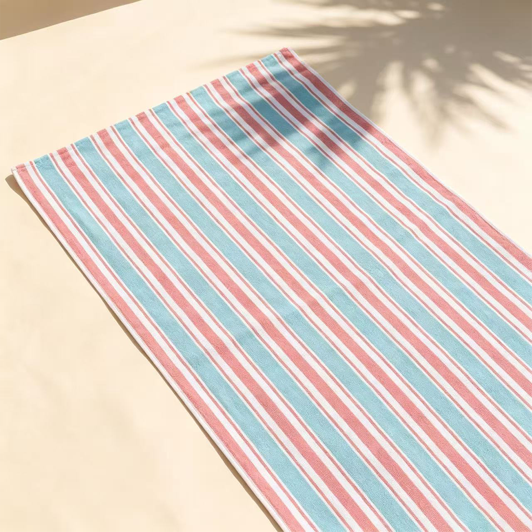 비치타올 대형 극세사 수영 타월 수건 180x90cm, 코튼캔디 - 상세 이미지 2