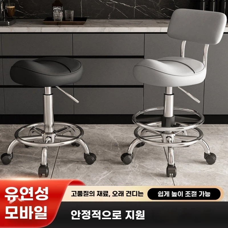 등받이 미용시술의자 회전 카운터의자 기본형 - 상세 이미지 3