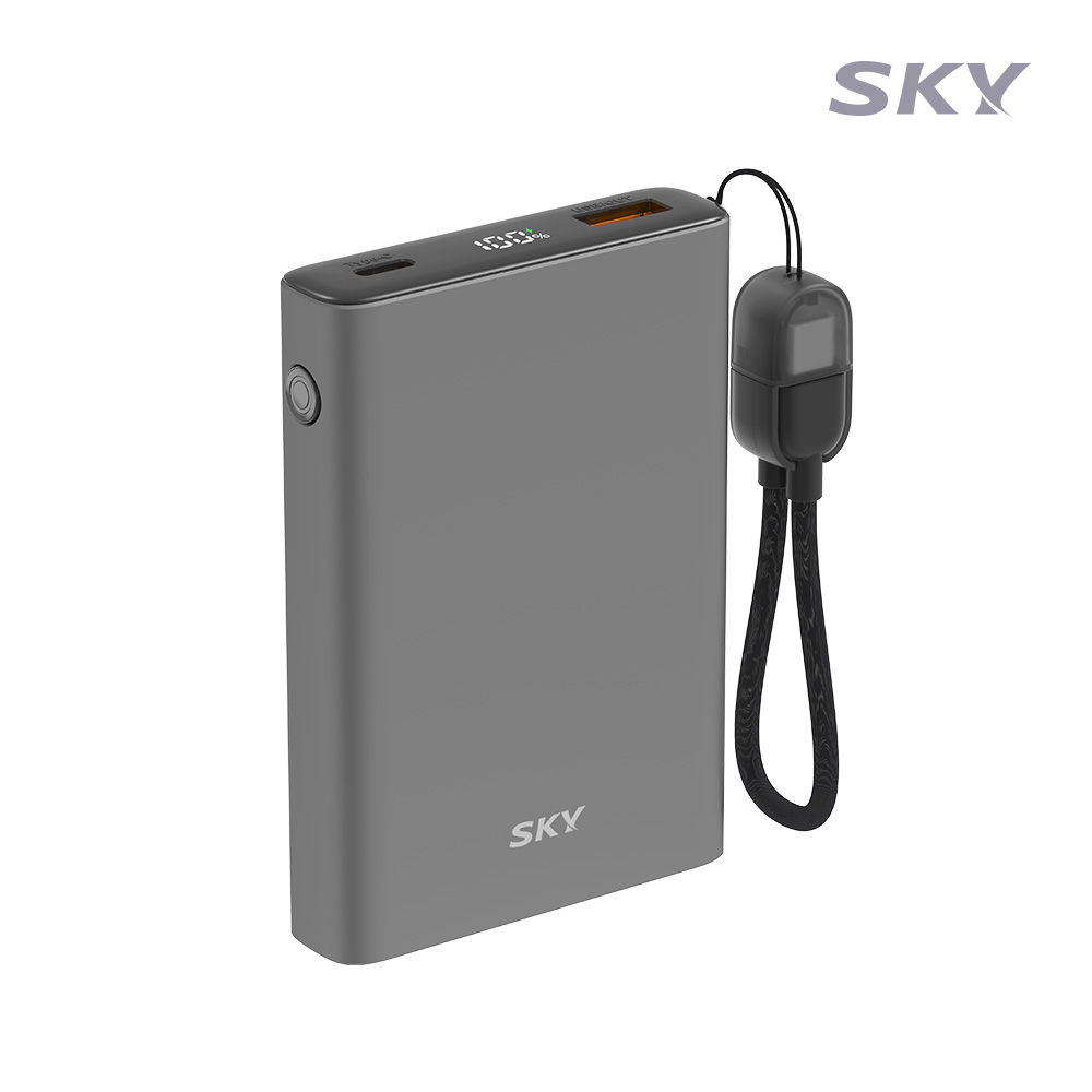 스카이 필 솔리드 반고체 세이프 10000mAh 22.5W 보조배터리 그레이 - 상품 이미지
