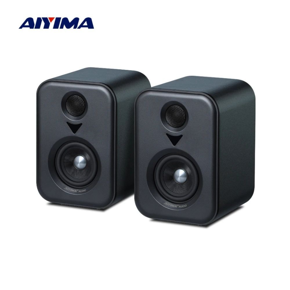 AIYIMA S400 업그레이드 액티브 목재 스튜디오 모니터 블루투스 USB OPT 화이트 - 상품 이미지