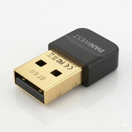 PANWEST PAN-BT60 블루투스 6.0 동글 USB 데스크탑 무선 수신기