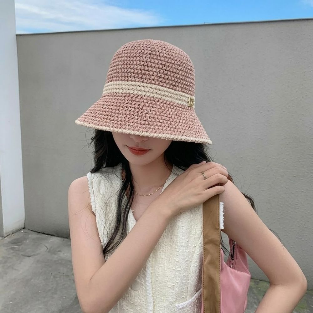 여성창모자 라탄썬캡 햇빛가리는모자 창넓은 접이식썬캡 이미지 7