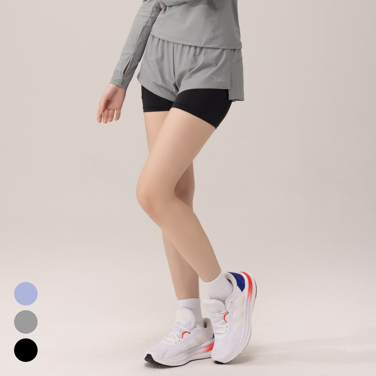 에버라스트 여성 러닝 쇼츠 3부 바렝스 러닝복 반바지 - 상품 이미지