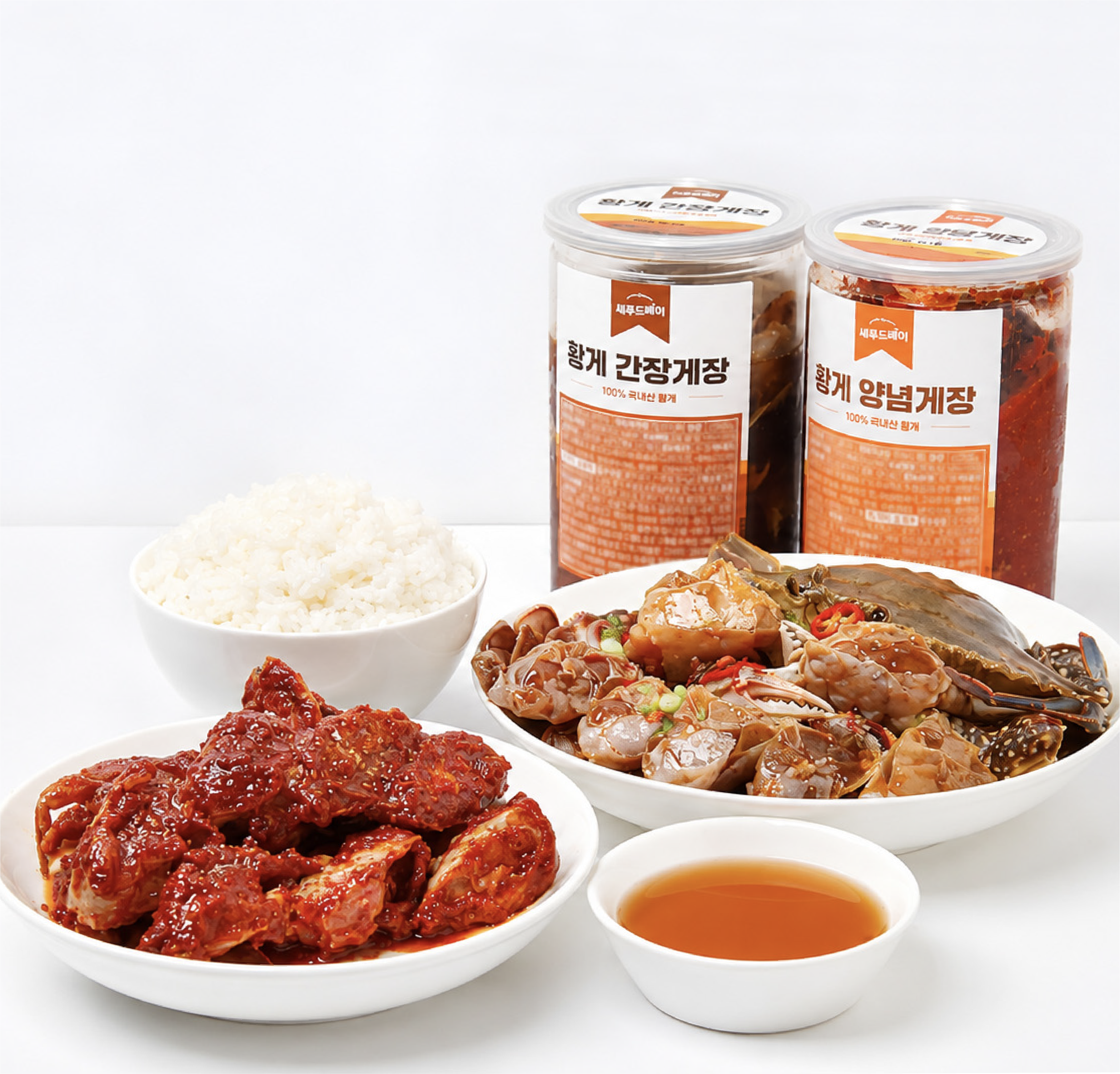국내산 황게 금게 간장 양념 게장 암꽃게 수제 순살 게장 1kg - 상품 이미지