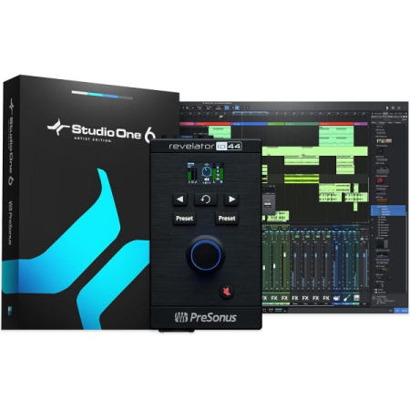 PreSonus [해외]프리소너스 Revelator io44 USB-C 오디오 인터페이스 음악 스트리밍용 내장