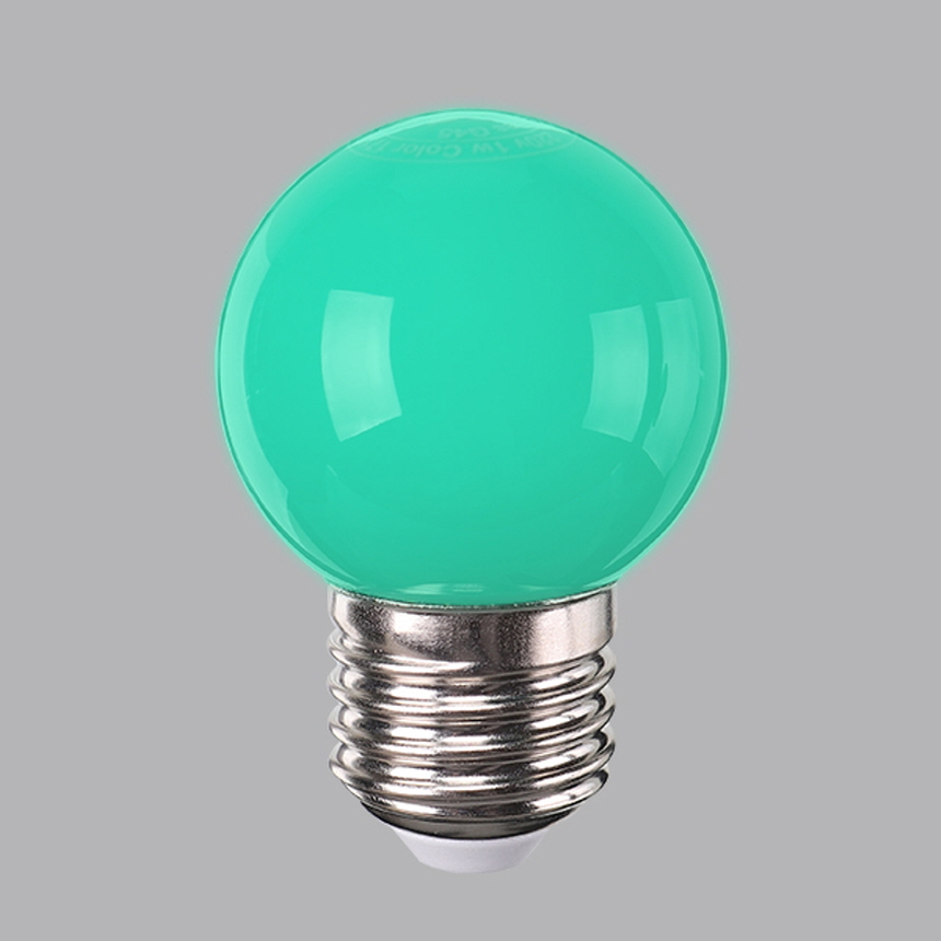LED 칼라 인지구 G45 1.5W 그린 매장 카페 클래식 램프 일광전구 - 상세 이미지 2