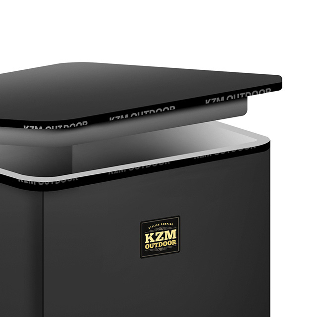 카즈미 스카디 소프트 쿨러 피크닉 캠핑 아이스박스 보냉백 15L, 블랙 - 상세 이미지 4