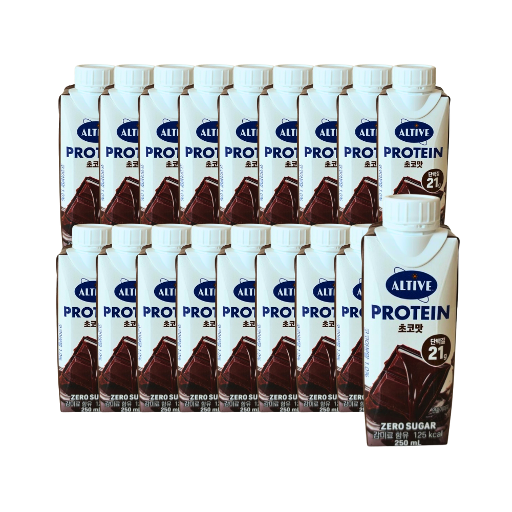 얼티브 비건프로틴 초코 250ml x18입 (1박스) 단백질 음료 - 상품 이미지