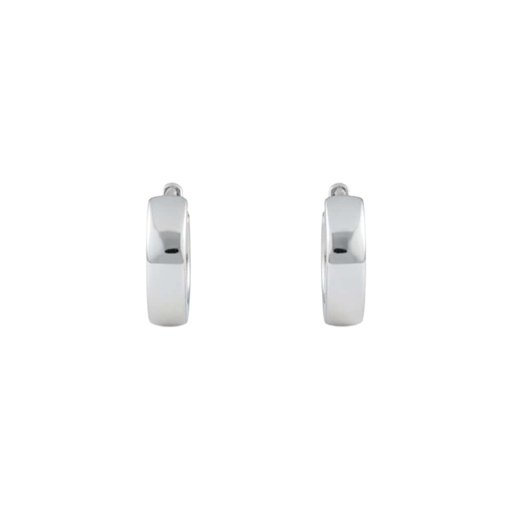 실버925 3mm 스퀘어 원터치 귀걸이 - 메인 이미지