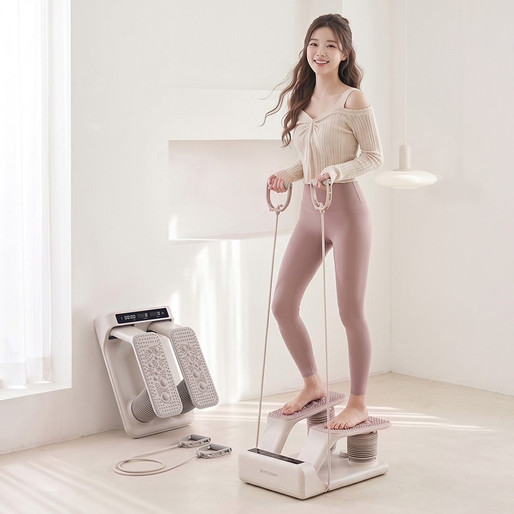 엑사이더 지압스텝퍼 에어 스테퍼 운동효과 발지압판 맨발 걷기 발바닥 발마사지기 매트 이미지 6