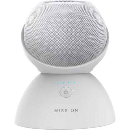 [해외]Mission Cables 미션 배터리 베이스 홈팟 미니용 화이트 휴대용 만들기 White