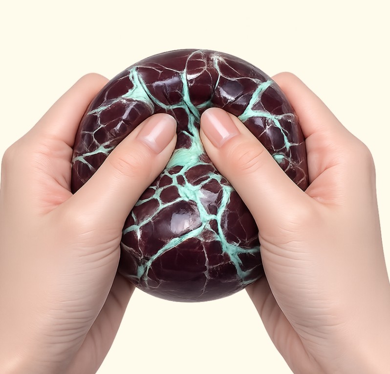 청사과 왁뿌볼 말랑이 두쫀꾸 딸기스퀴시 슬랑이 촉감놀이 스퀴시 왁스볼 ASMR 촉감놀이 이미지 6