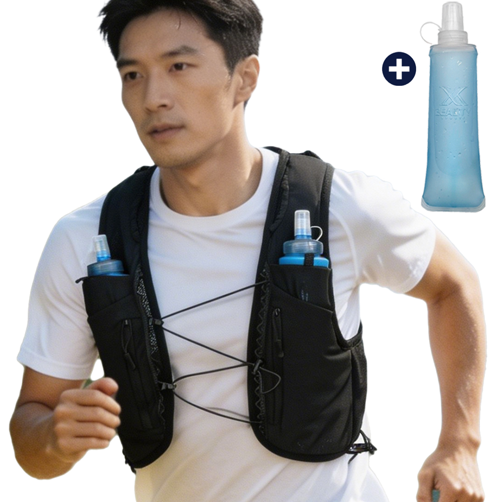 엑스뷰티 러닝조끼 베스트 런닝 트레일 등산 마라톤 초경량 올라운드스킨핏 - 상품 이미지