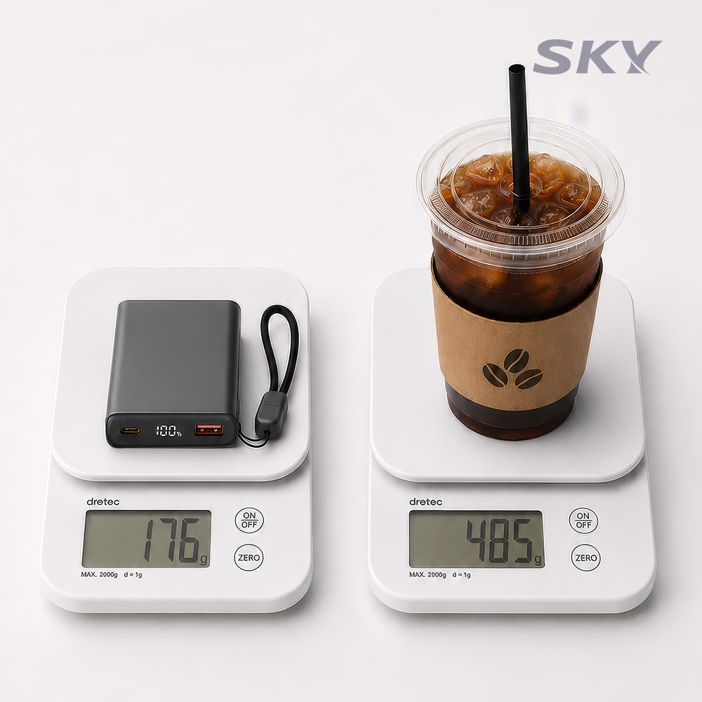 스카이 필 솔리드 반고체 세이프 10000mAh 22.5W 보조배터리 그레이 - 상세 이미지 3