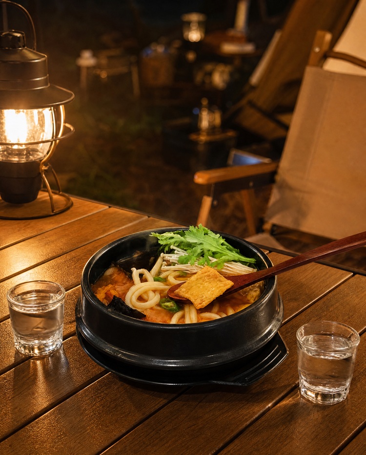 라투이 김치우동 495g 캠핑 낚시 차박 야식 밀키트 - 상세 이미지 2