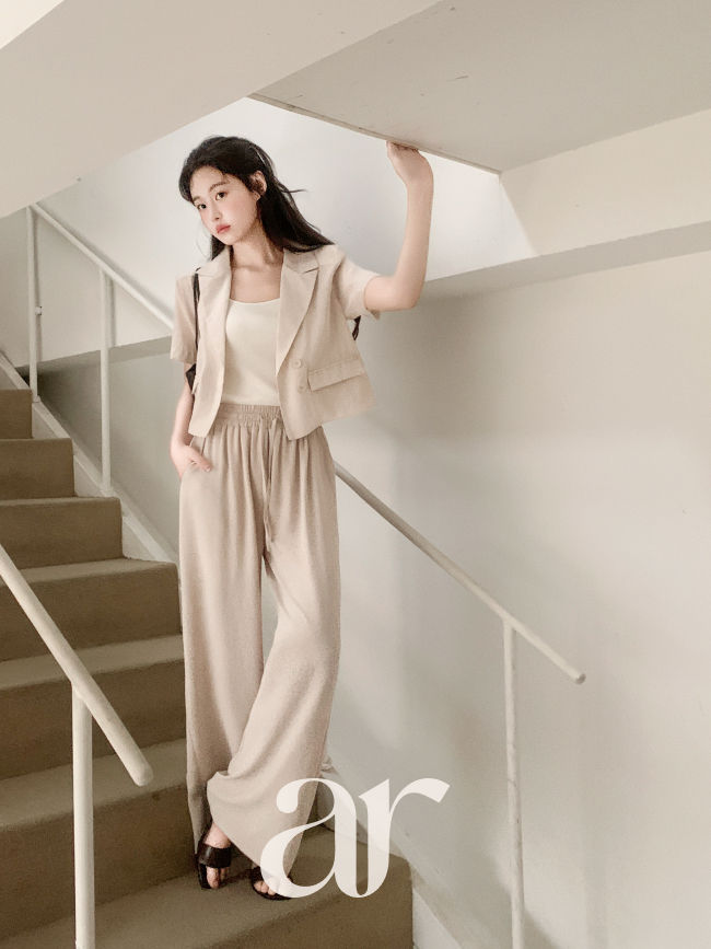 [자체제작] 2기장 링클 올밴딩 와이드 팬츠 ps5863 - 상세 이미지 5