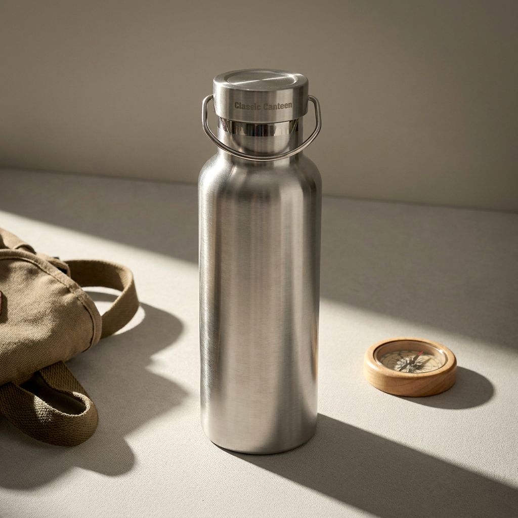 오슬로 클래식캔틴 손잡이 보온 보냉 물병 물통 아기 어린이 등산 분유 500ml - 상품 이미지