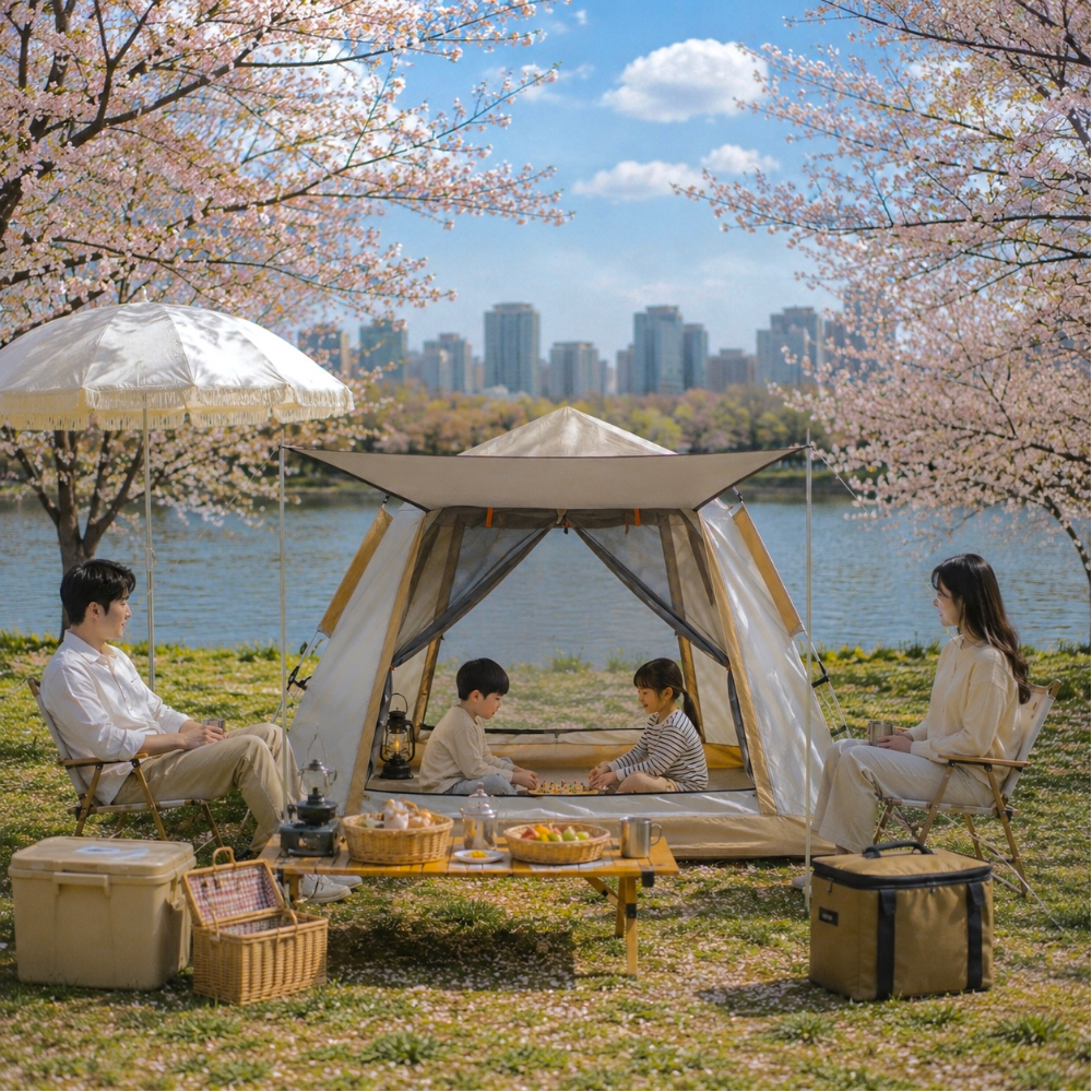 띵포유 5면개방 원터치텐트 그늘막 3-4인용 상품 이미지