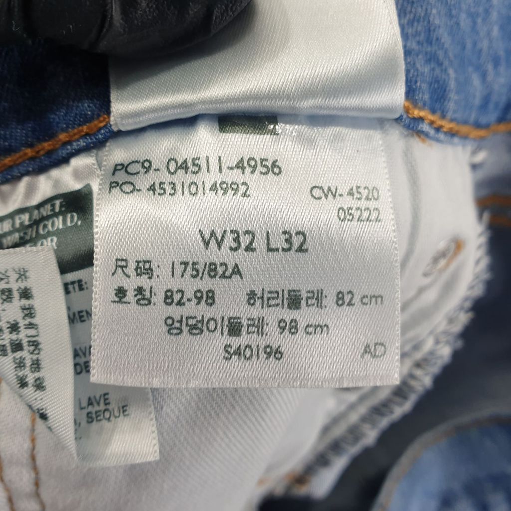 리바이스 네이비 남자 청바지 W32L32 N3883 이미지 8