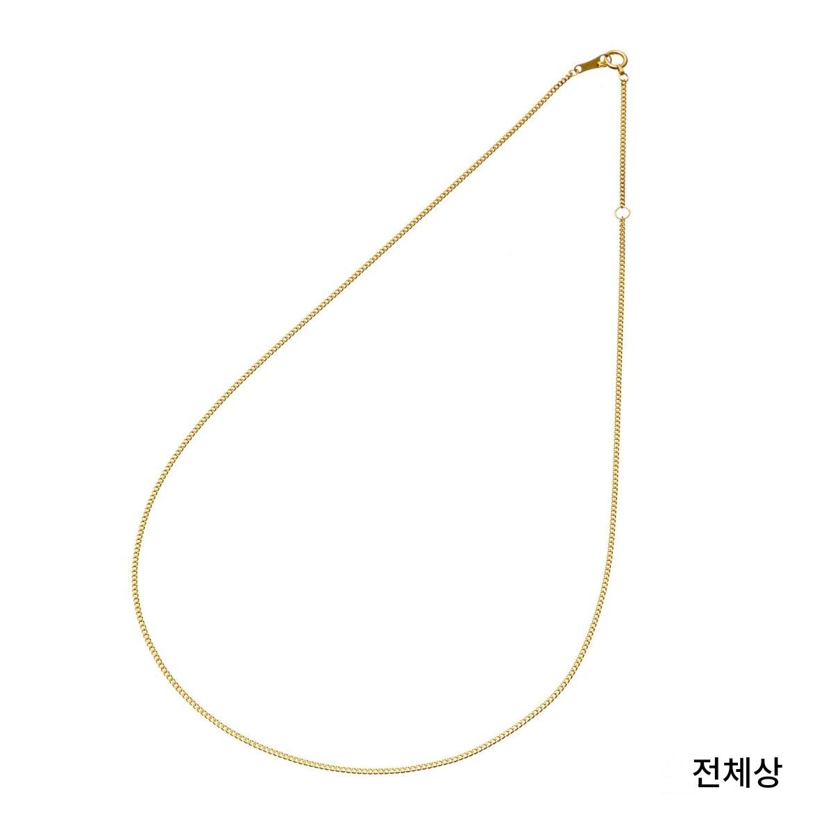 18K 골드 목걸이 체인목걸이 레이어드 쥬얼리 40cm 1.2mm - 상세 이미지 2