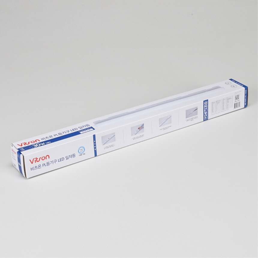 비츠온 LED 일자 형광등 일자등 580 W2 30W 주광색 플리커프리 조명 이미지 7
