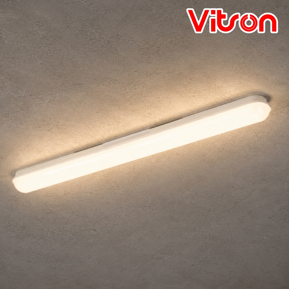비츠온 LED 일자 형광등 일자등 600mm 30W 전구색 플리커프리 조명 - 상품 이미지