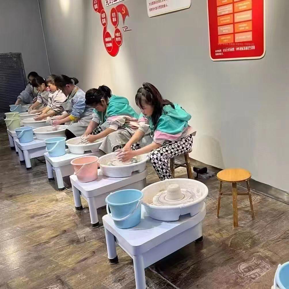 도자기 물레 전동 핸드메이드 화병 만들기 세트 도예 공예 취미 점토 작업 - 상세 이미지 2