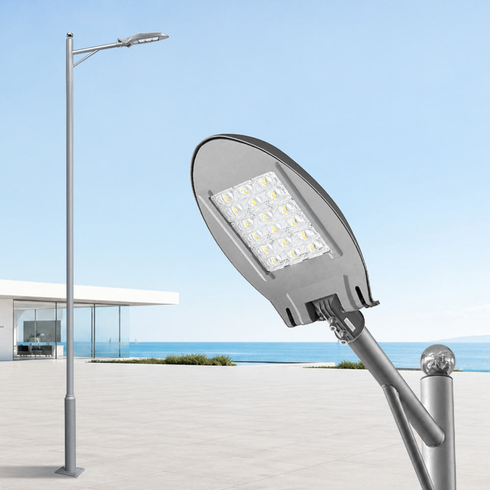도로 LED 가로등 헤드 75W 가로등주 3m 전기 보안등 외등 아파트 공원 강관주 폴대 - 상세 이미지 2
