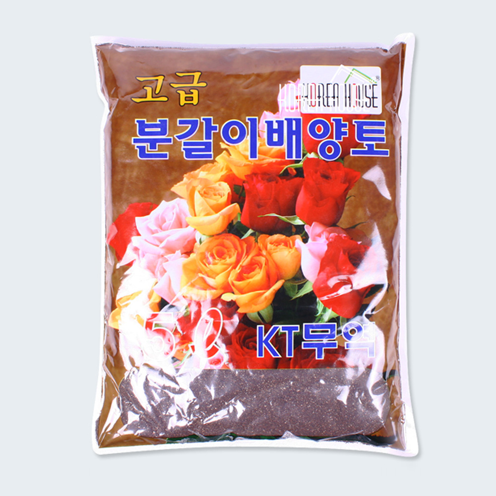 분갈이 배양토 5.0L 분갈이흙 원예 용품 토양 화분흙 원예흙 - 상품 이미지