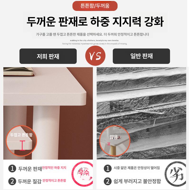 조립식 책상 사무용 작업대 화장대 침실 화장실 수납 선반 데스크 종류 - 상세 이미지 3