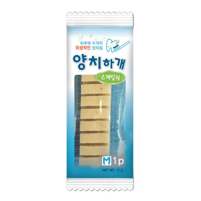 양치하개 강아지 스케일링 덴탈껌 치아 관리 애견 간식 1P - 상품 이미지