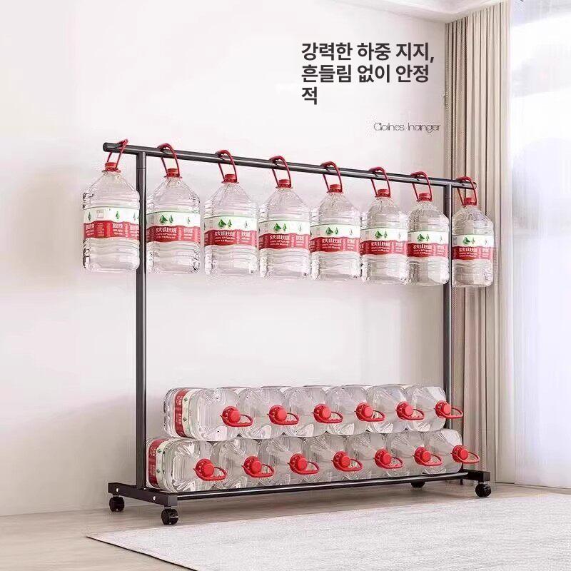 매장 옷걸이 철제 거치대 이동식 드레스룸 의류 보관 스탠드 쇼핑몰 디스플레이 - 상세 이미지 4