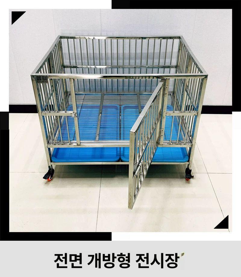 대형견 강아지울타리 확장 접이식 바퀴이동 펜스 실내외 사육장 격리 하우스 - 상세 이미지 2