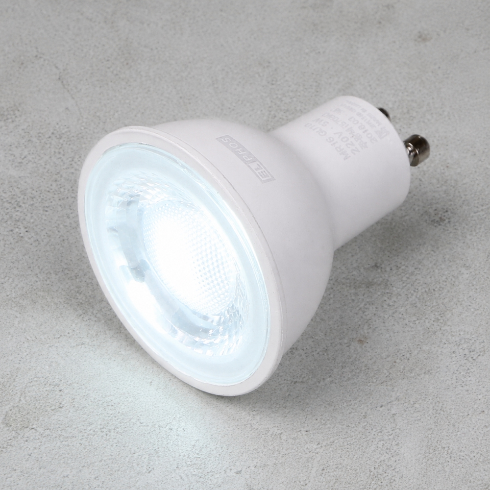 LED MR16 GU10 COB 램프 5W 주광색 할로겐 스포트 전구 - 상품 이미지