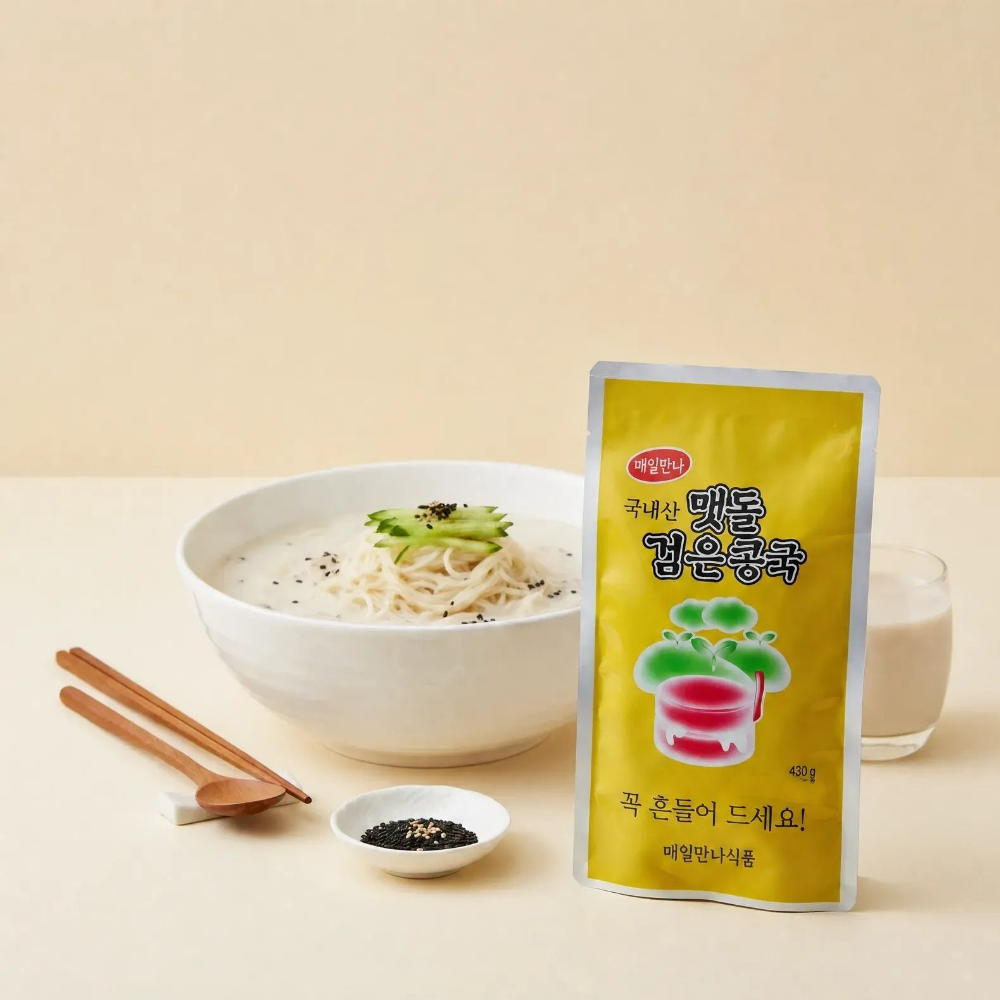 푸른들 국산 업소용콩물 진한콩국물 검은콩물 콩국 10봉 - 상품 이미지