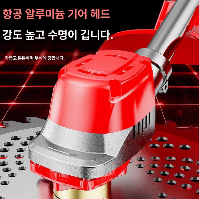 무선 충전식 전동 예초기 배터리 잔디깎이 정원 관리 제초 절단 풀깎기 - 상세 이미지 3