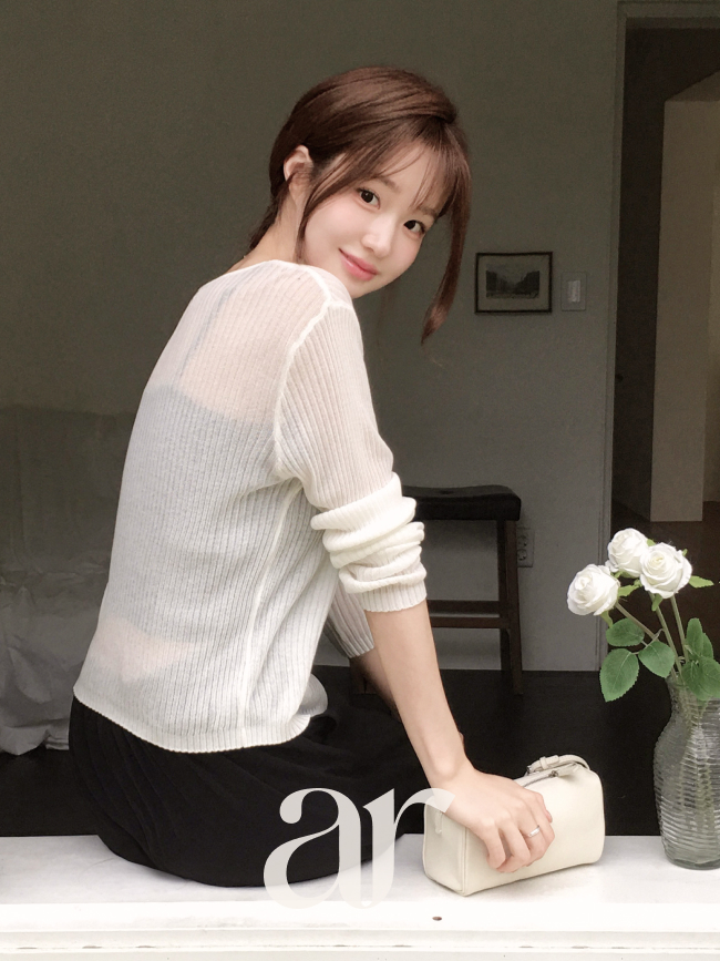 골지 시스루 브이넥 여름 가디건 cd3674 - 상세 이미지 4