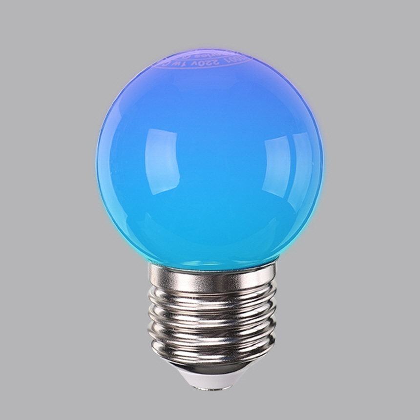 LED 칼라 인지구 G45 1.5W 블루 매장 카페 클래식 램프 일광전구 - 상세 이미지 2