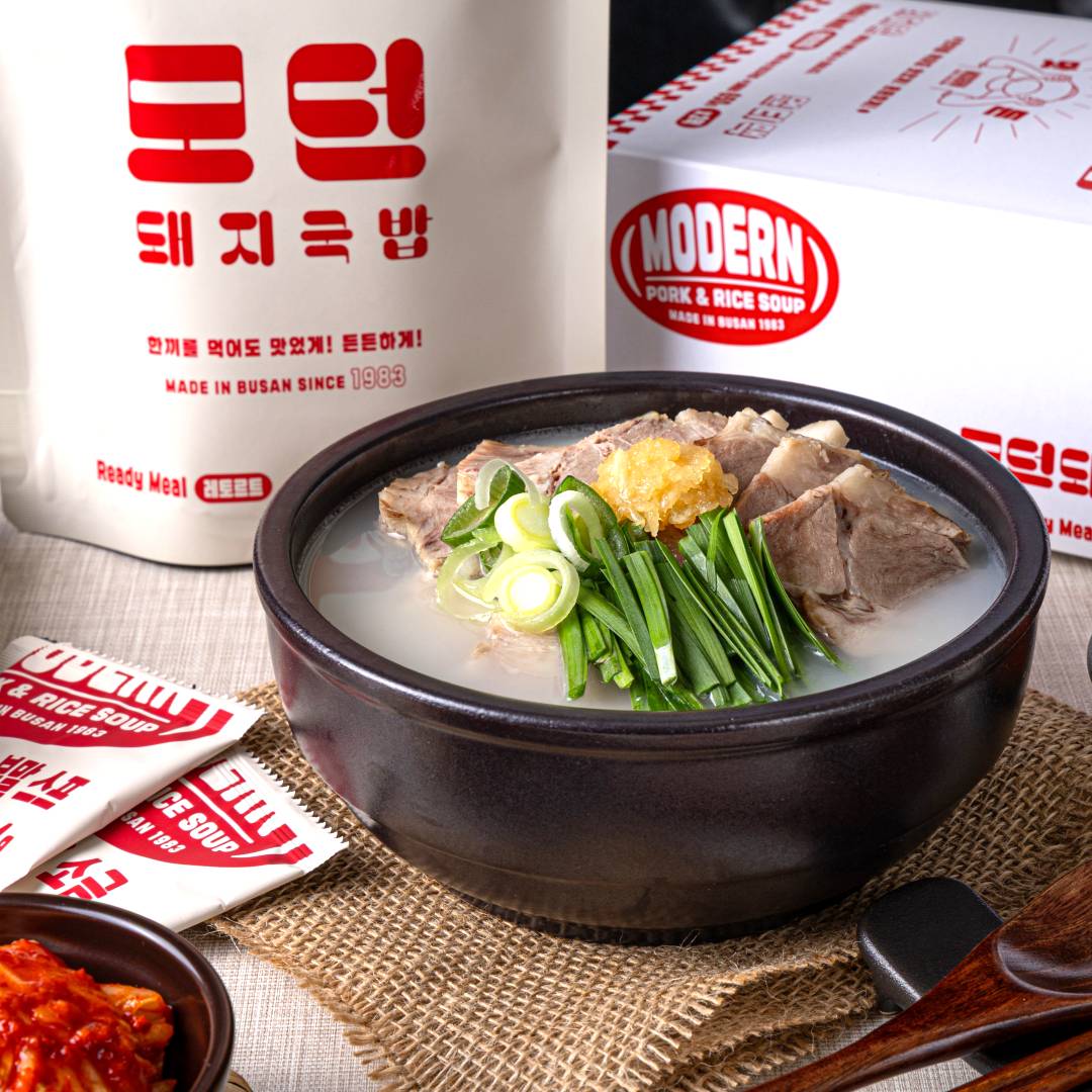 10팩 부산 모던돼지국밥 40년전통 맛집 간편식 밀키트 택배650g 10개 - 상품 이미지