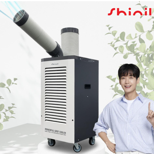 신일전자이동식에어컨 1구 일체형 제철소 휴게실 대기실 주방 급식소 SMA-PC3700G - 상품 이미지