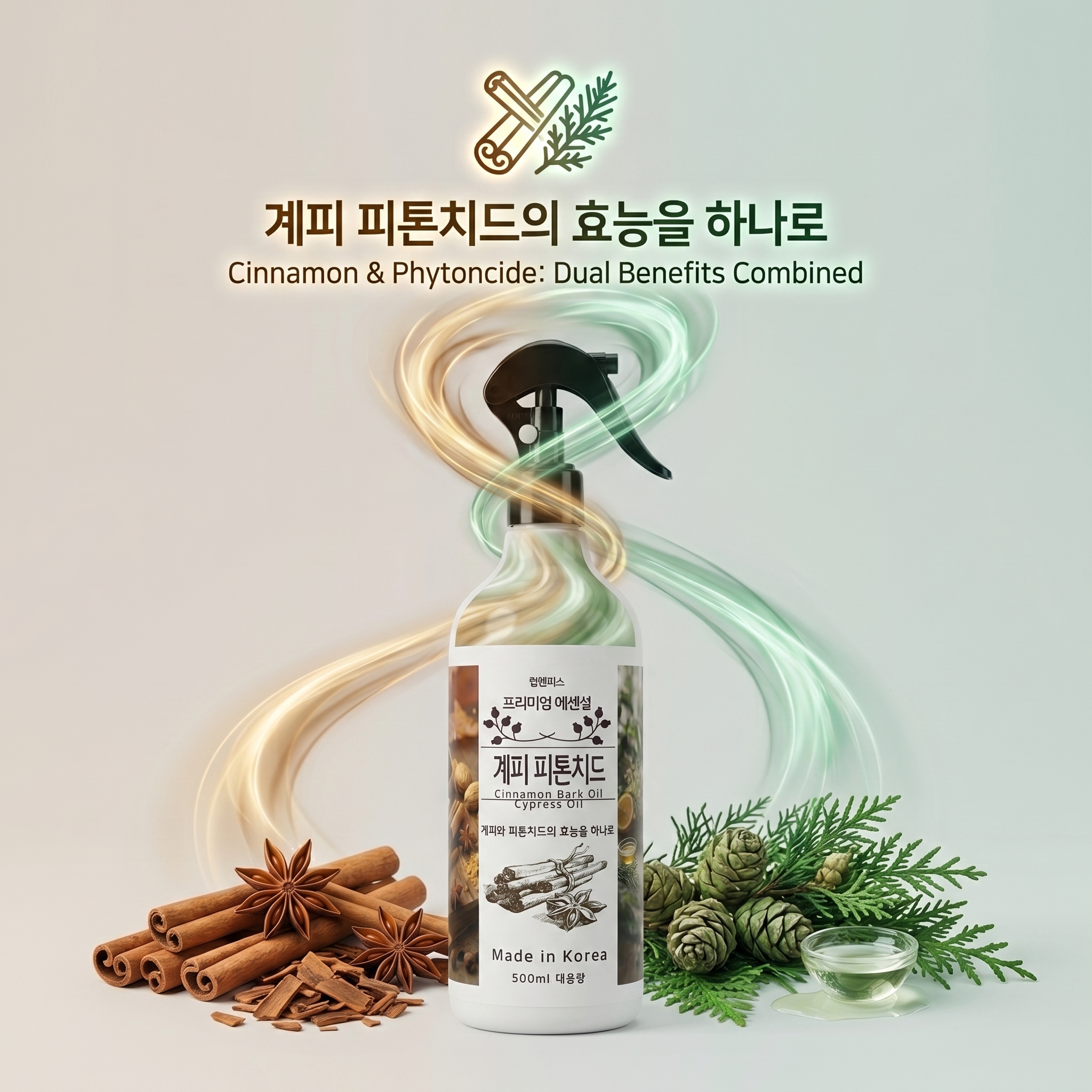 [국내제조] 천연 계피 시나몬 피톤치드 하나로 스프레이 대용량 - 상세 이미지 3