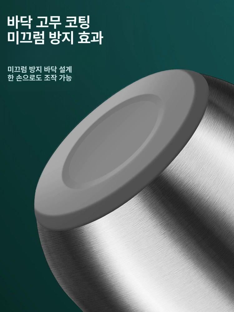 스테인리스 수동 야채탈수기 샐러드 과일 채소 물기제거 회전식 바구니 304 스테인리스 스틸 탈수기 - 상세 이미지 3