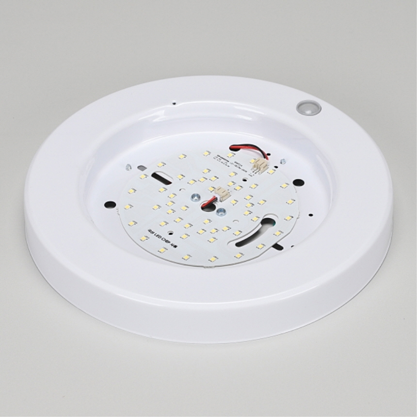 국산 LED 원형 센서등 상시+비상 20W 주광색 적외선 마이콤센서 계단 복도 현관조명 - 상세 이미지 5