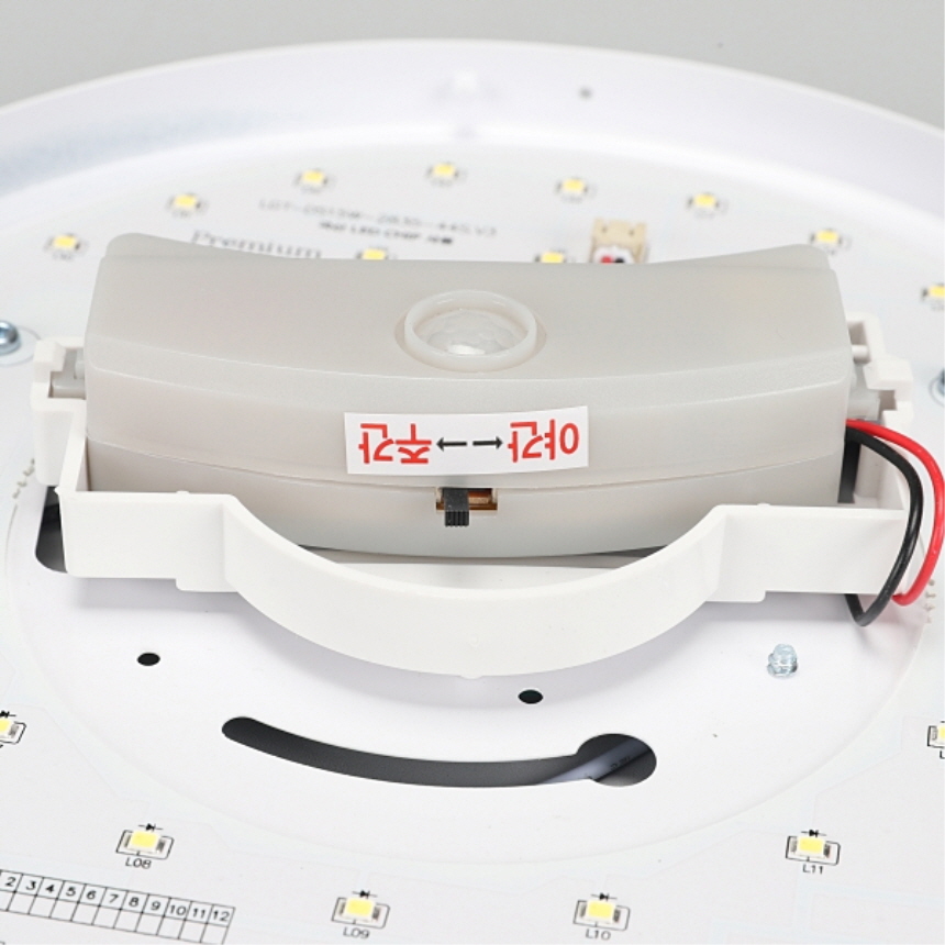 국산 LED 원형 프리미엄 센서등 15W 주광색 적외선 마이콤센서 계단 복도 현관조명 - 상세 이미지 5