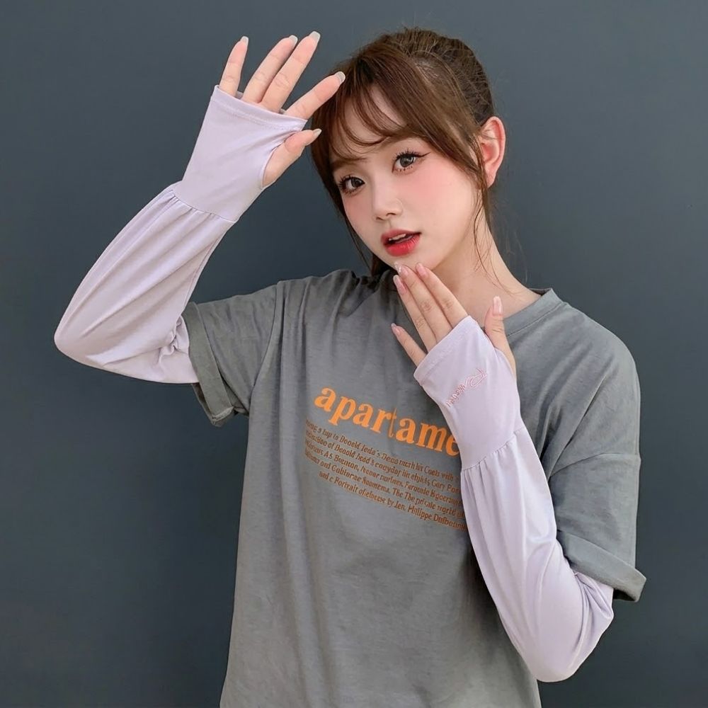 손등형팔토시 햇빛가리개 조이지않는팔토시 여름 커버 손 - 상품 이미지