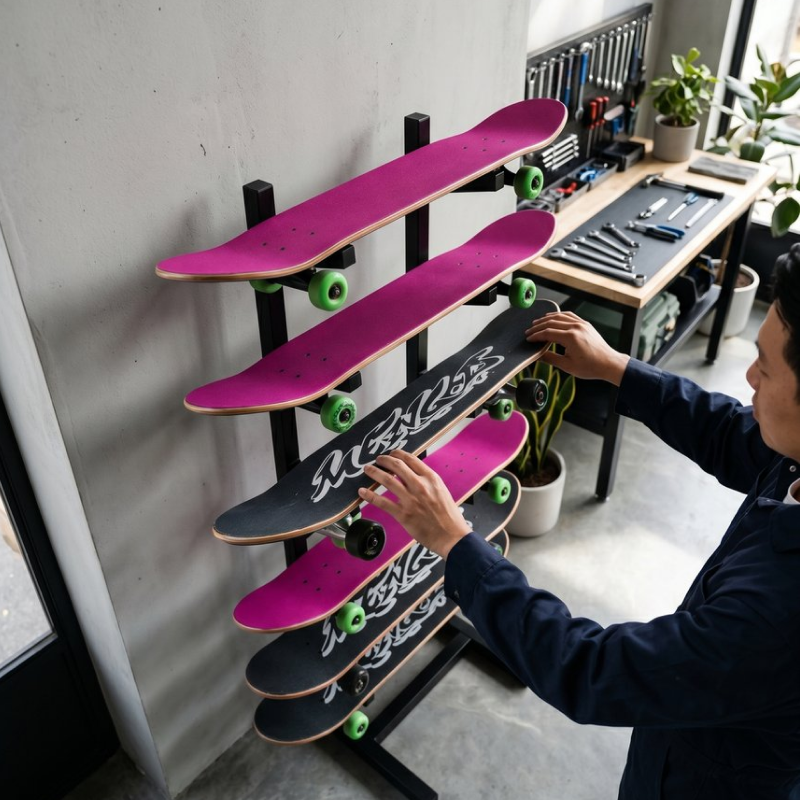 스케이트보드 거치대 롱보드 스노우보드 보관 - 상세 이미지 4