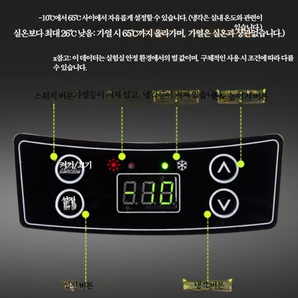 냉장고 차량용 12L 화물차 가정용 캠핑카용 - 상세 이미지 3